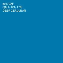 #0179AF - Deep Cerulean Color Image